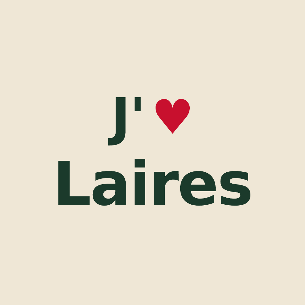Tote bag personnalisé Laires — design J'aime Laires