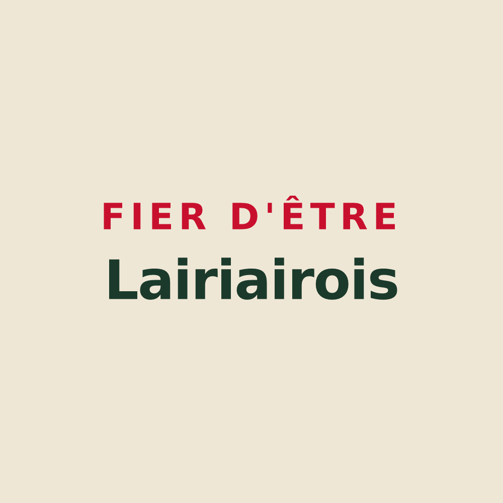 Tote bag « Fier d'être Lairiairois » — design pour Lairière