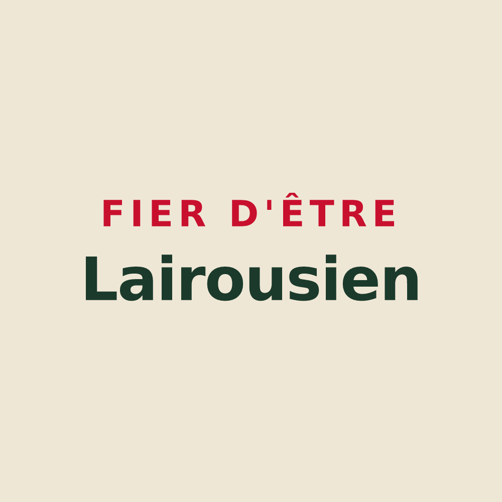 Tote bag « Fier d'être Lairousien » — design pour Lairoux
