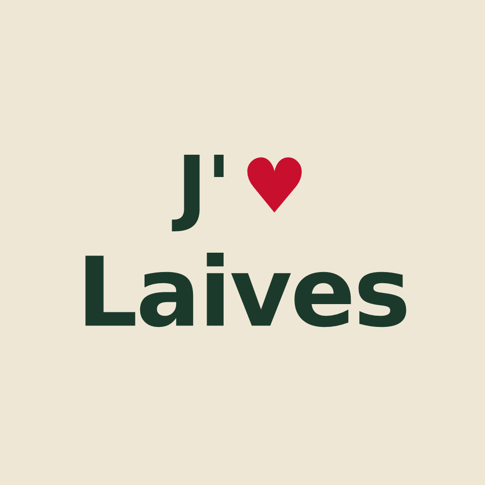 Tote bag personnalisé Laives — design J'aime Laives