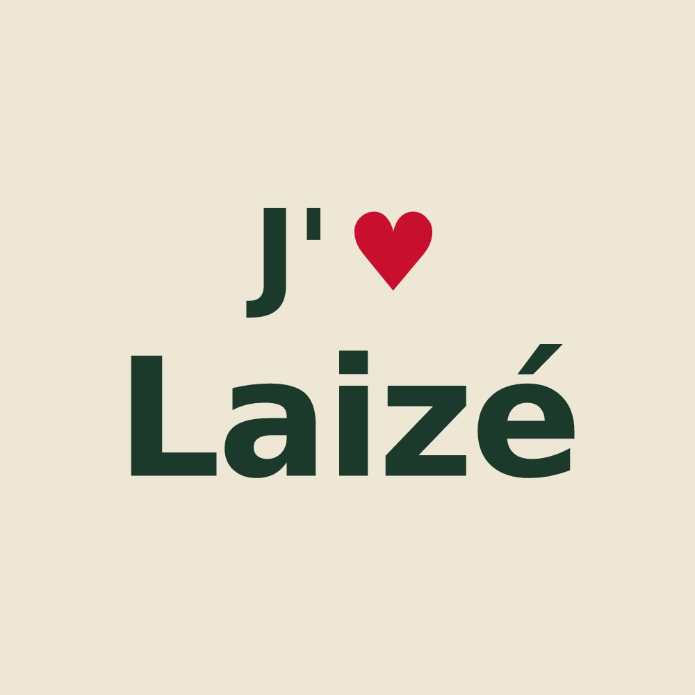 Tote bag personnalisé Laizé — design J'aime Laizé