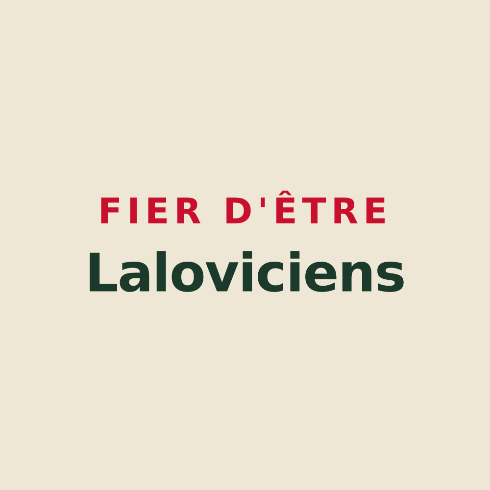 Tote bag « Fier d'être Laloviciens » — design pour Lalœuf