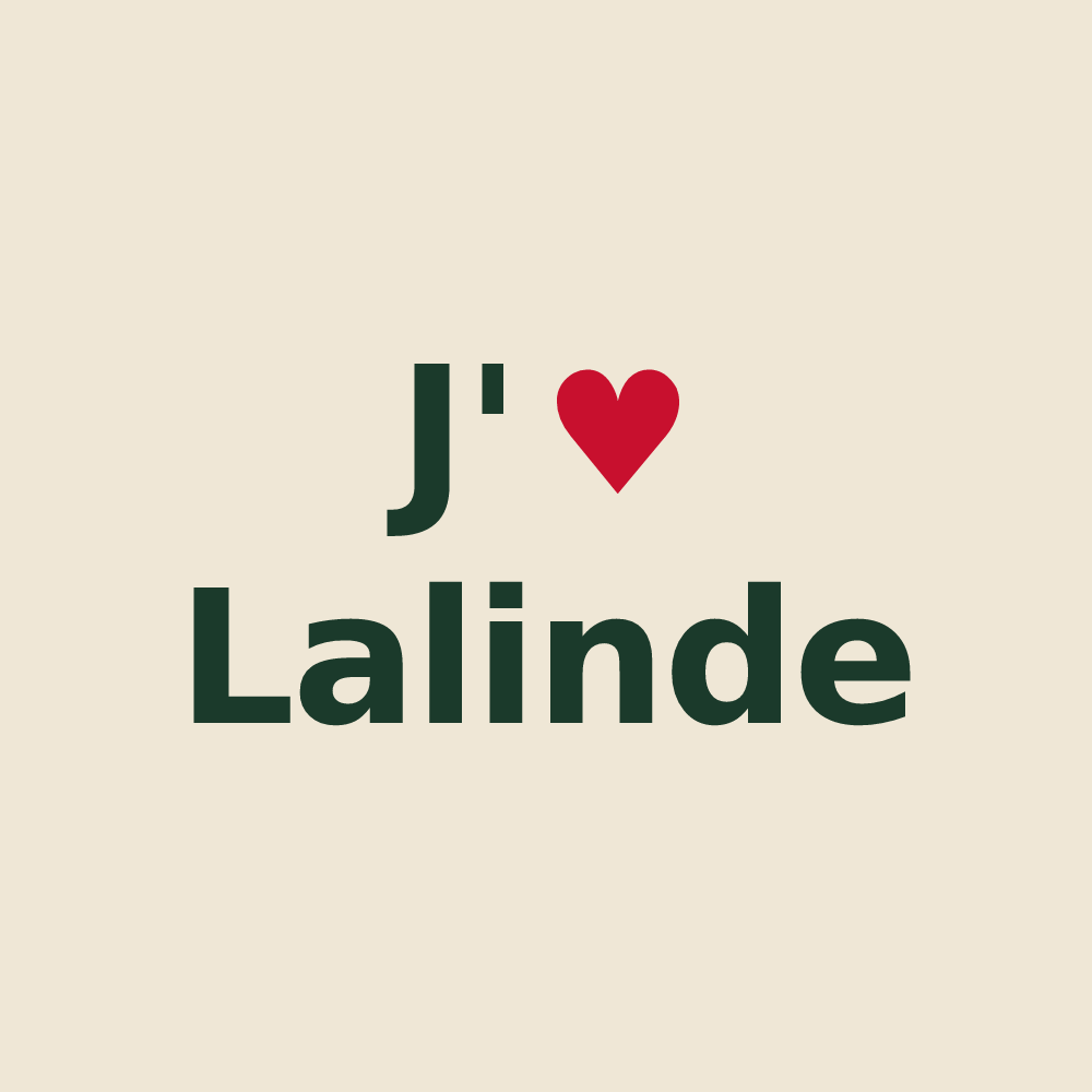 Tote bag personnalisé Lalinde — design J'aime Lalinde