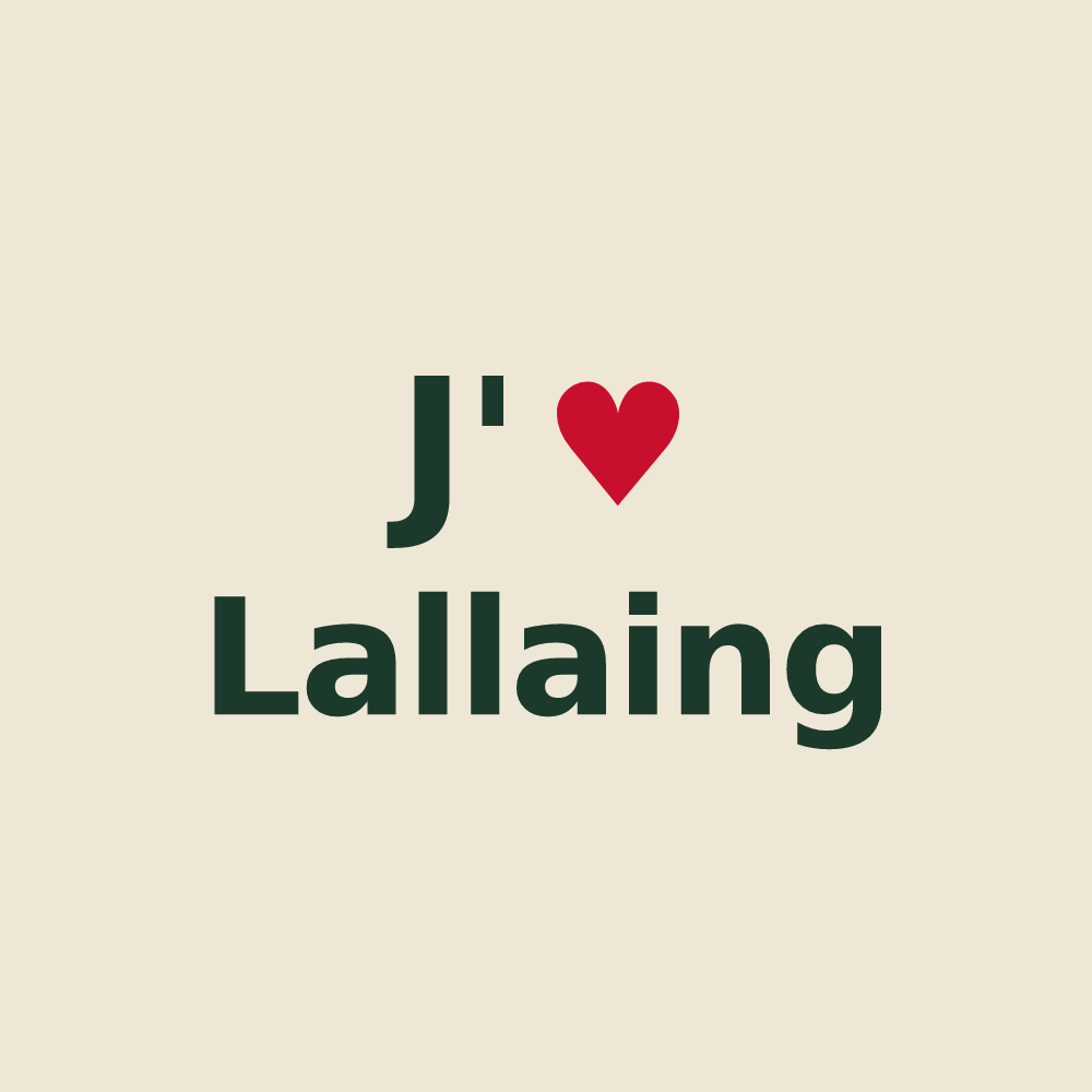 Tote bag personnalisé Lallaing — design J'aime Lallaing