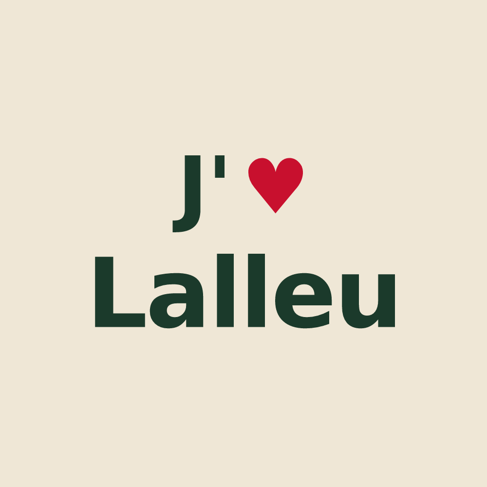 Tote bag personnalisé Lalleu — design J'aime Lalleu