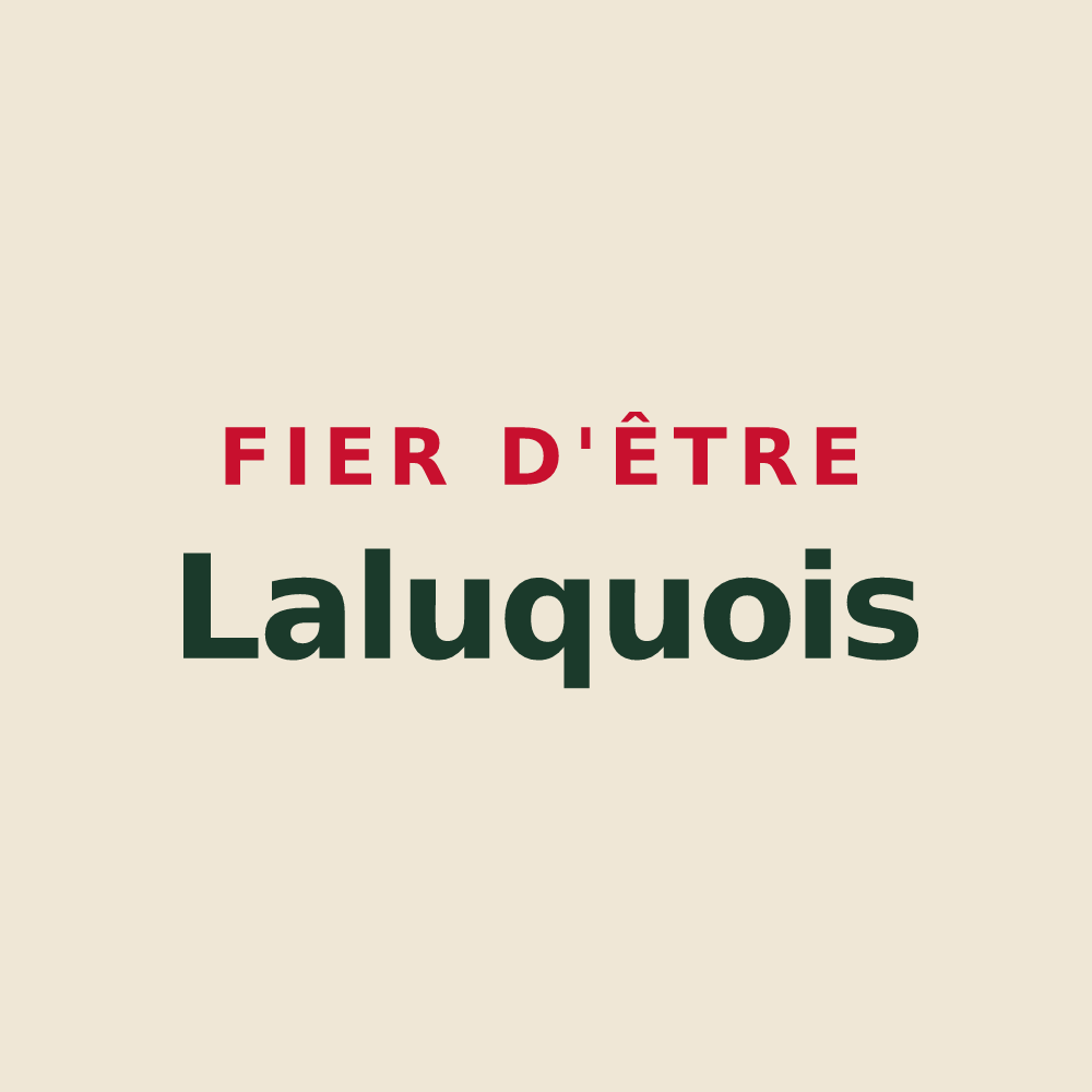 Tote bag « Fier d'être Laluquois » — design pour Laluque