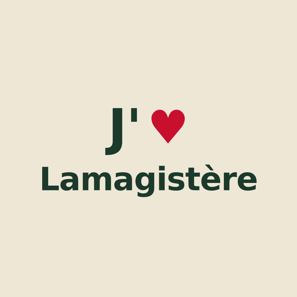 Tote bag personnalisé Lamagistère — design J'aime Lamagistère