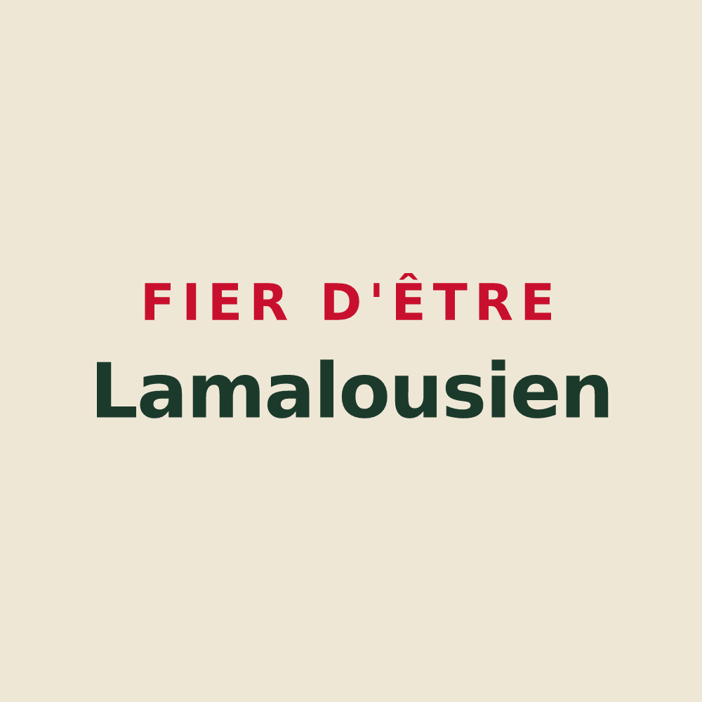 Tote bag « Fier d'être Lamalousien » — design pour Lamalou-les-Bains