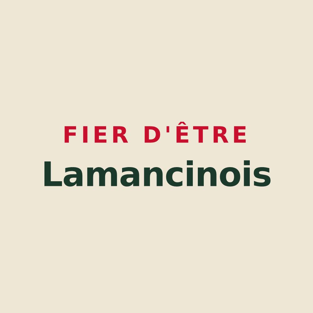 Tote bag « Fier d'être Lamancinois » — design pour Lamancine