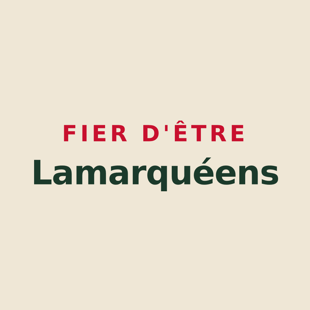 Tote bag « Fier d'être Lamarquéens » — design pour Lamarque-Rustaing
