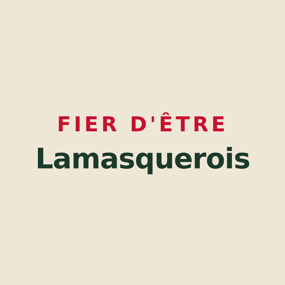 Tote bag « Fier d'être Lamasquerois » — design pour Lamasquère