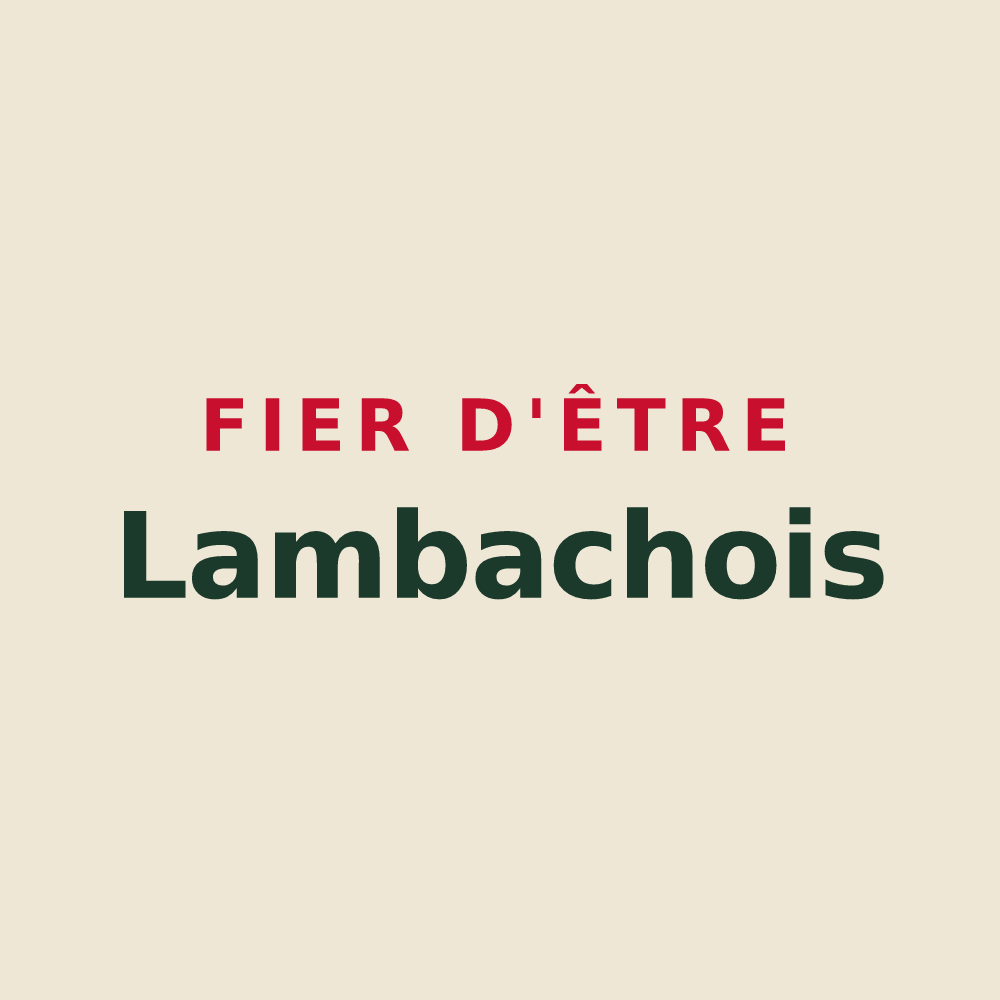 Tote bag « Fier d'être Lambachois » — design pour Lambach