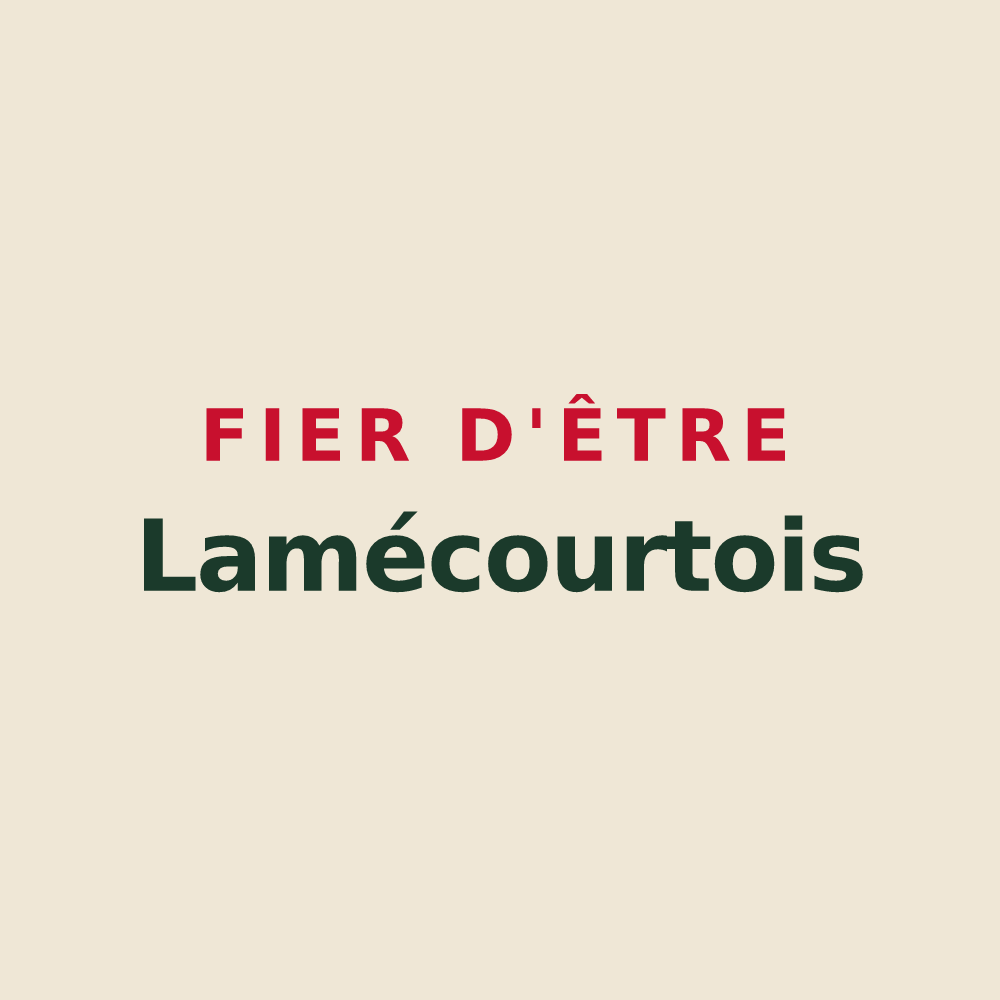 Tote bag « Fier d'être Lamécourtois » — design pour Lamécourt