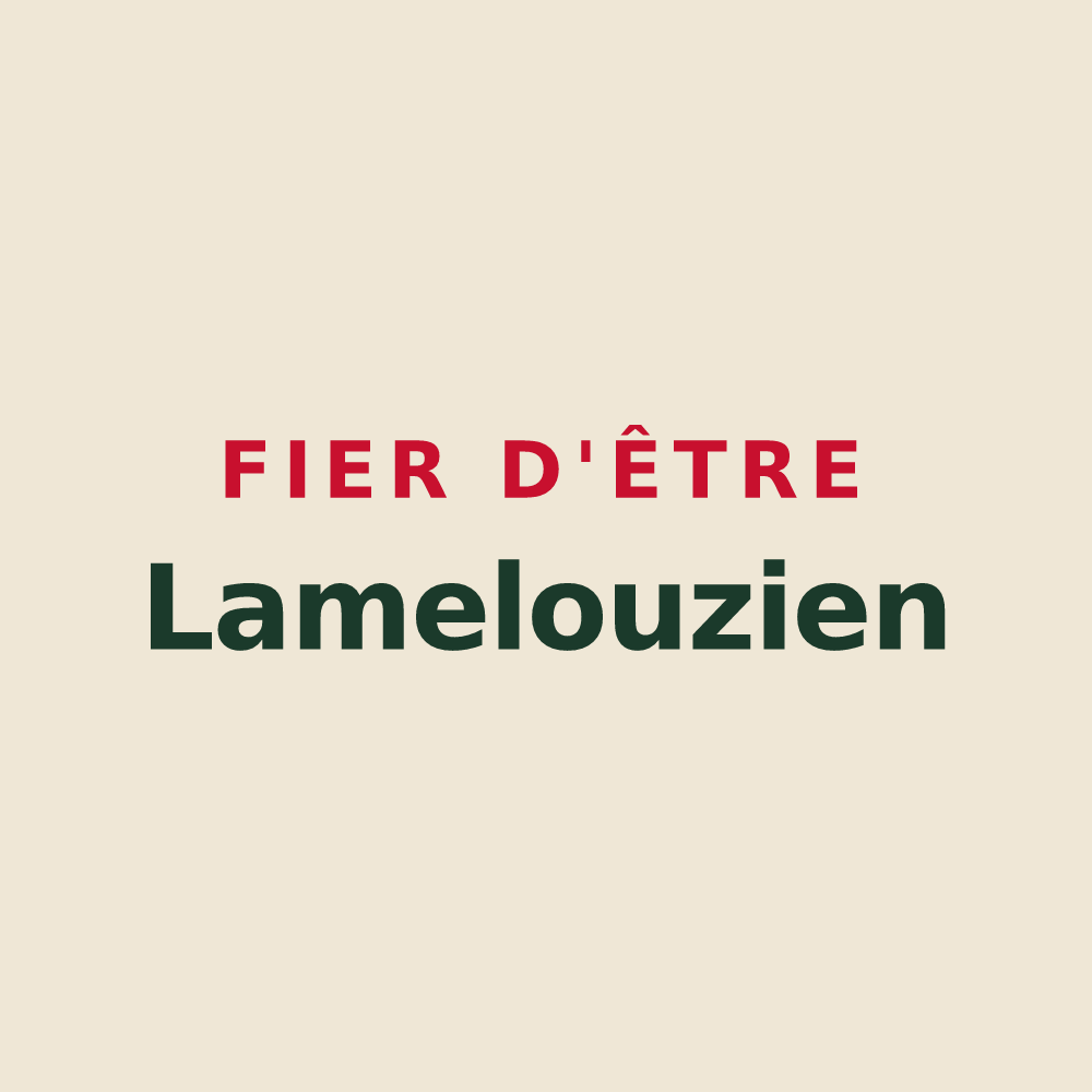 Tote bag « Fier d'être Lamelouzien » — design pour Lamelouze