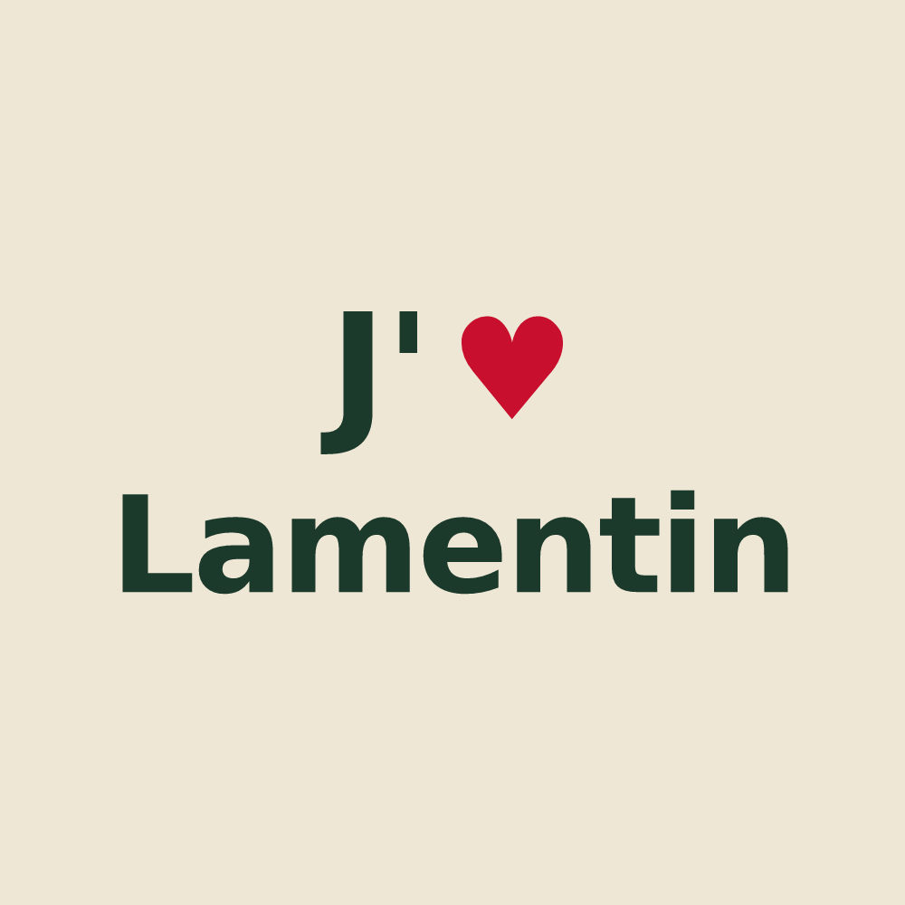 Tote bag personnalisé Lamentin — design J'aime Lamentin