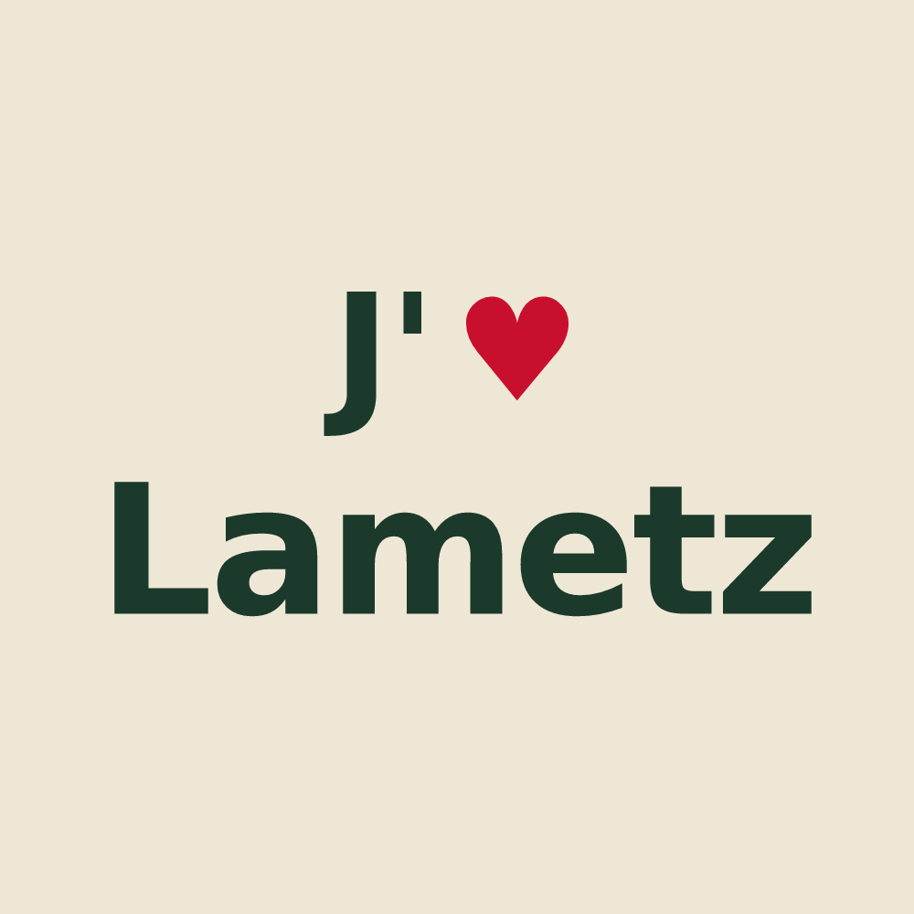 Tote bag personnalisé Lametz — design J'aime Lametz