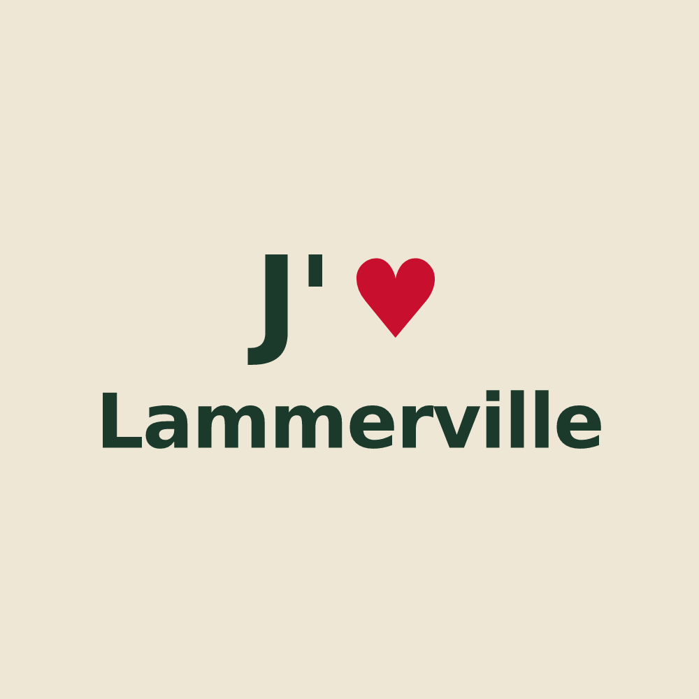 Tote bag personnalisé Lammerville — design J'aime Lammerville
