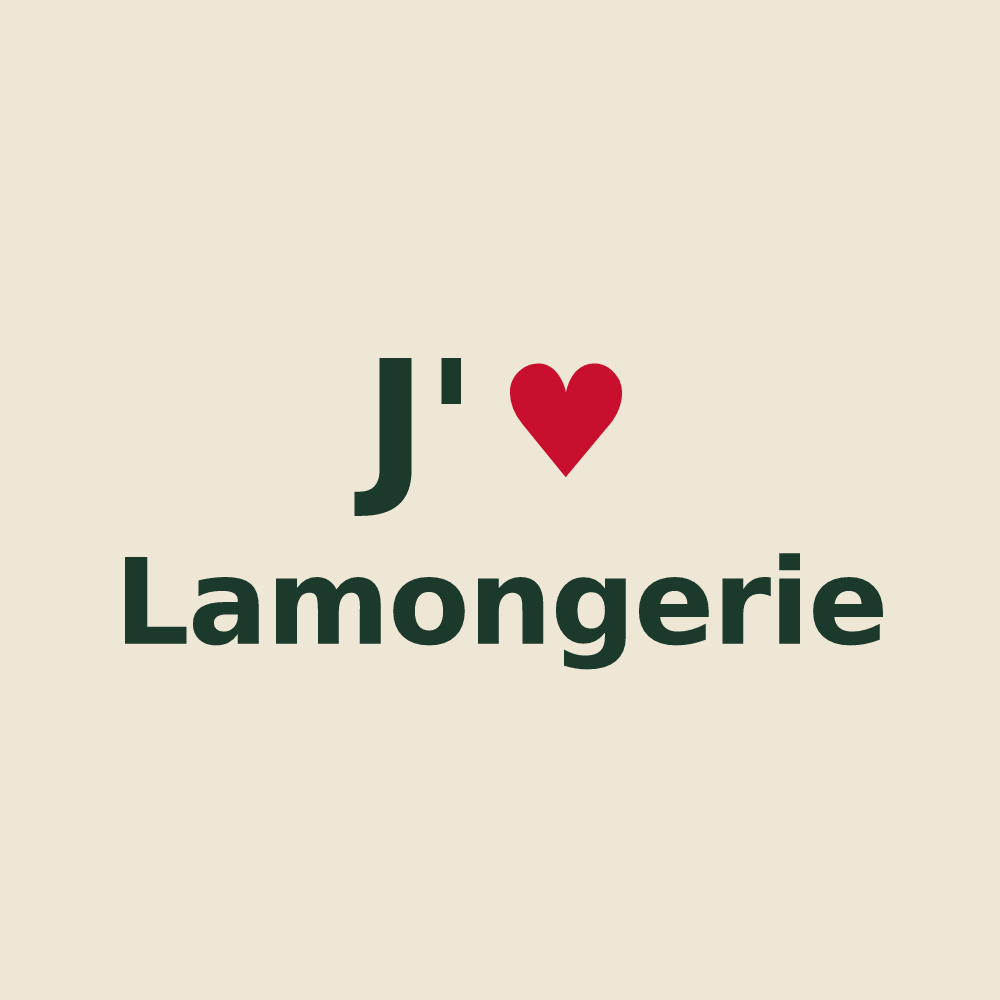 Tote bag personnalisé Lamongerie — design J'aime Lamongerie