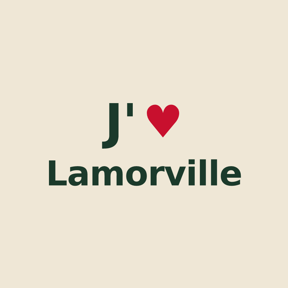 Tote bag personnalisé Lamorville — design J'aime Lamorville