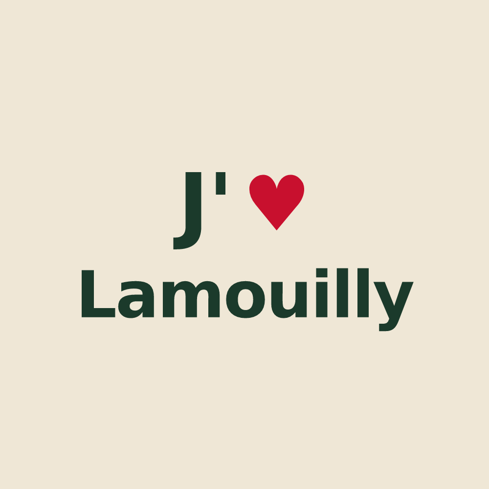 Tote bag personnalisé Lamouilly — design J'aime Lamouilly