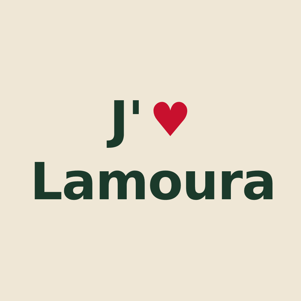 Tote bag personnalisé Lamoura — design J'aime Lamoura