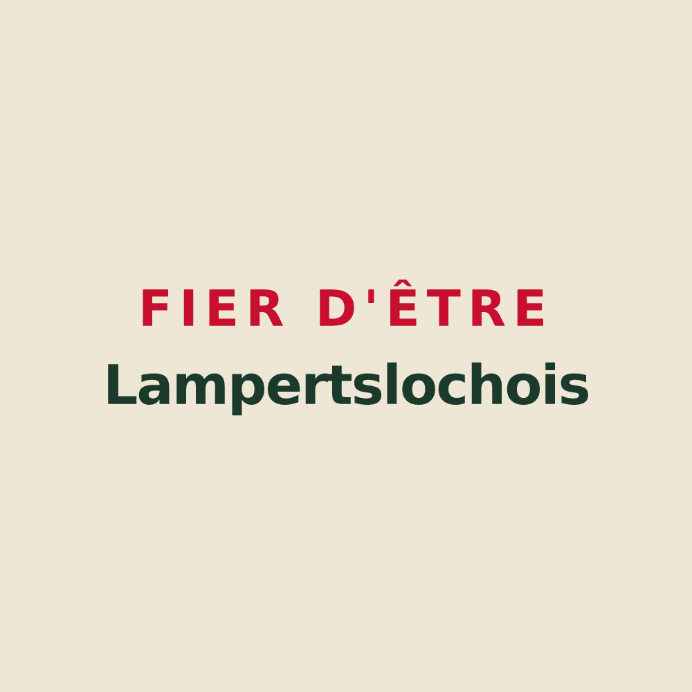 Tote bag « Fier d'être Lampertslochois » — design pour Lampertsloch
