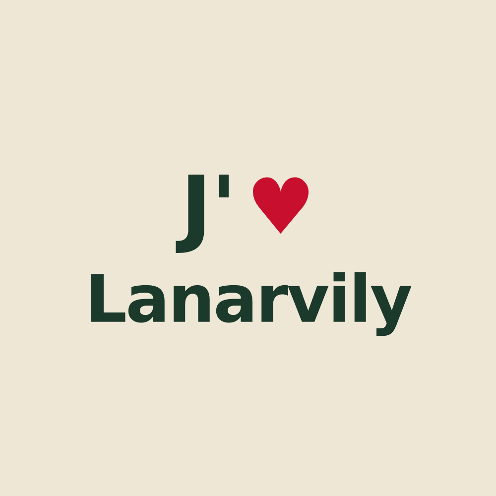 Tote bag personnalisé Lanarvily — design J'aime Lanarvily