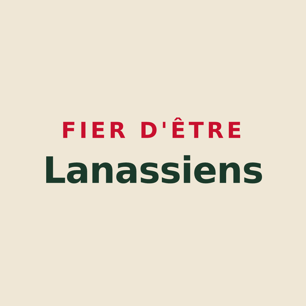 Tote bag « Fier d'être Lanassiens » — design pour Lanas