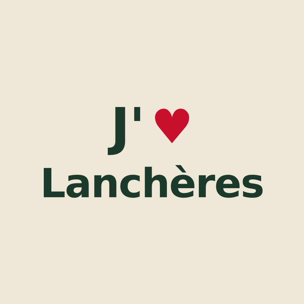 Tote bag personnalisé Lanchères — design J'aime Lanchères
