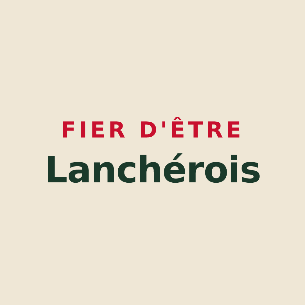 Tote bag « Fier d'être Lanchérois » — design pour Lanchères