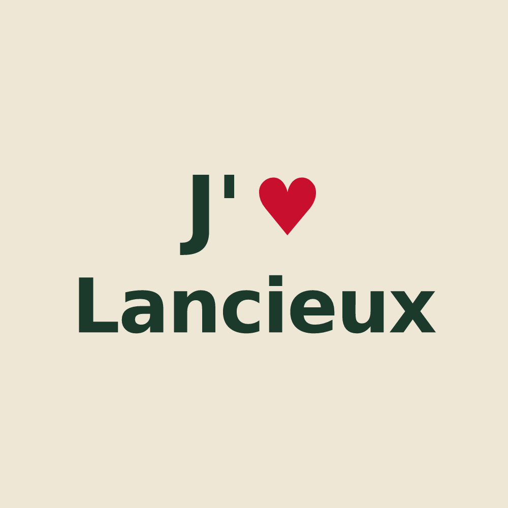 Tote bag personnalisé Lancieux — design J'aime Lancieux