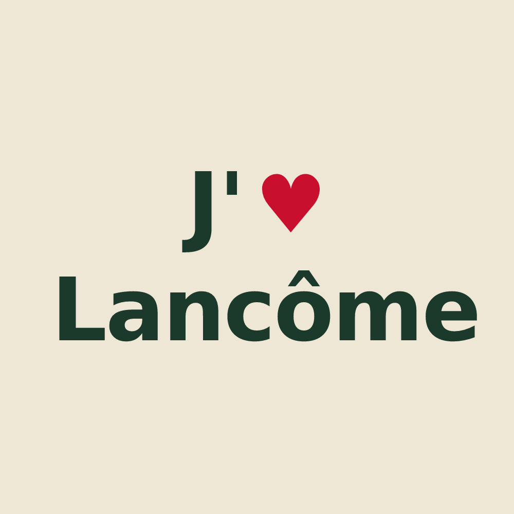 Tote bag personnalisé Lancôme — design J'aime Lancôme
