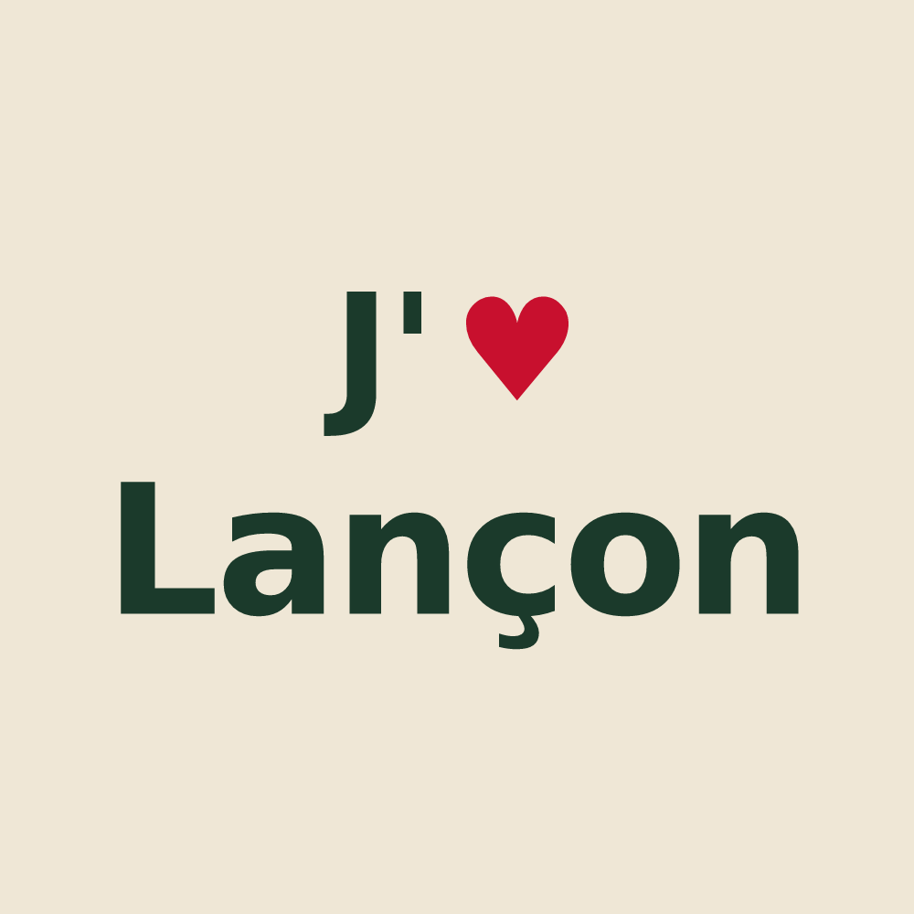 Tote bag personnalisé Lançon — design J'aime Lançon
