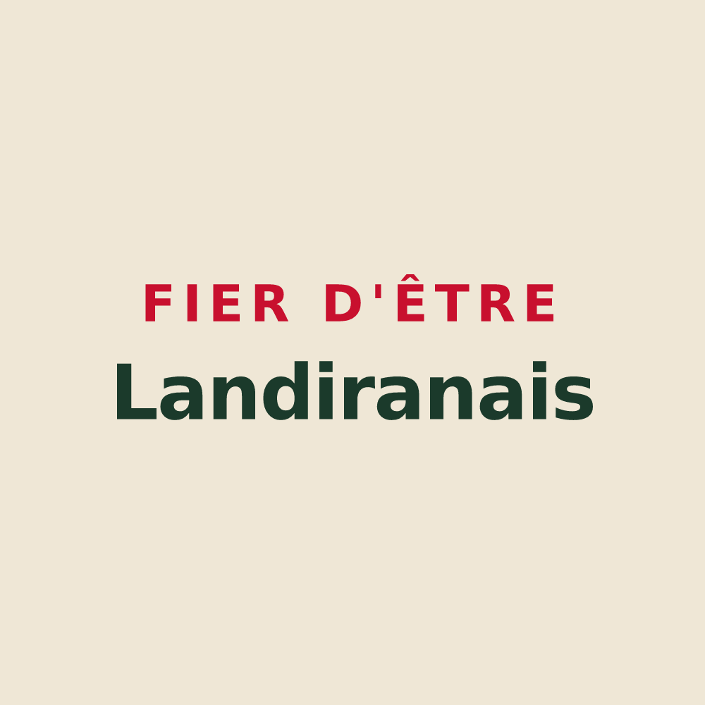 Tote bag « Fier d'être Landiranais » — design pour Landiras