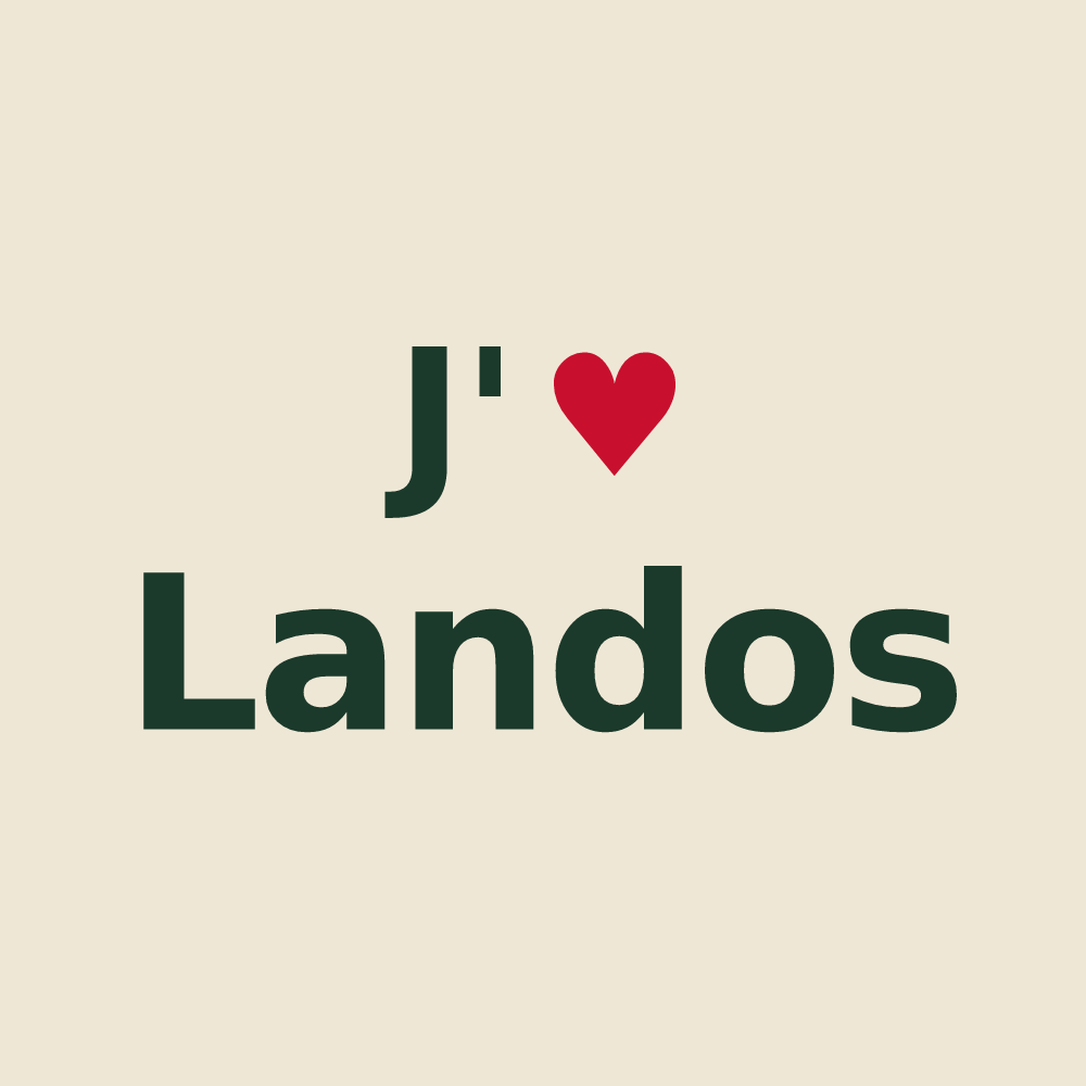Tote bag personnalisé Landos — design J'aime Landos