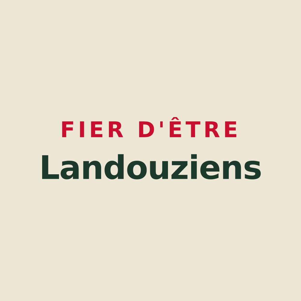 Tote bag « Fier d'être Landouziens » — design pour Landouzy-la-Ville