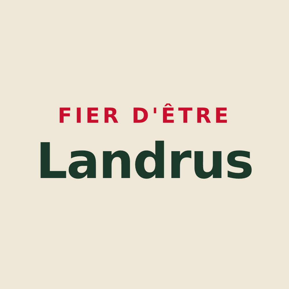 Tote bag « Fier d'être Landrus » — design pour Landres