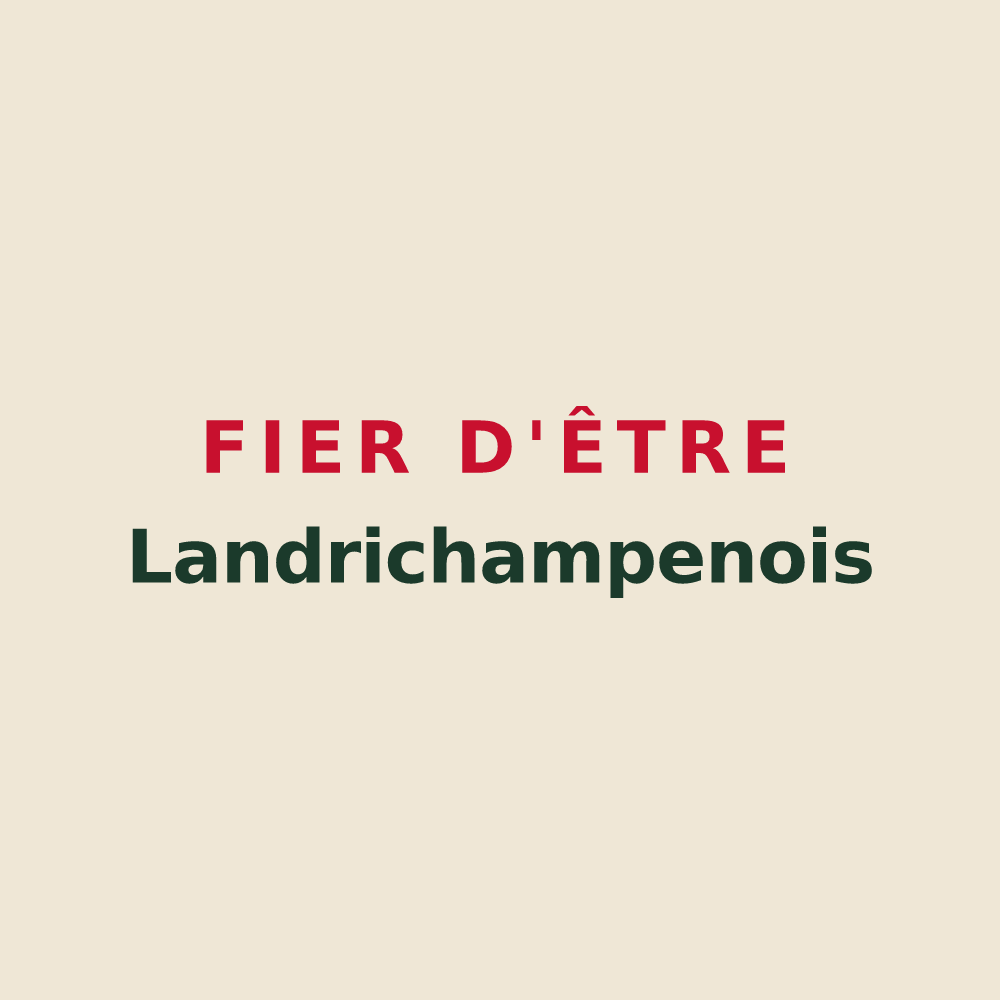 Tote bag « Fier d'être Landrichampenois » — design pour Landrichamps