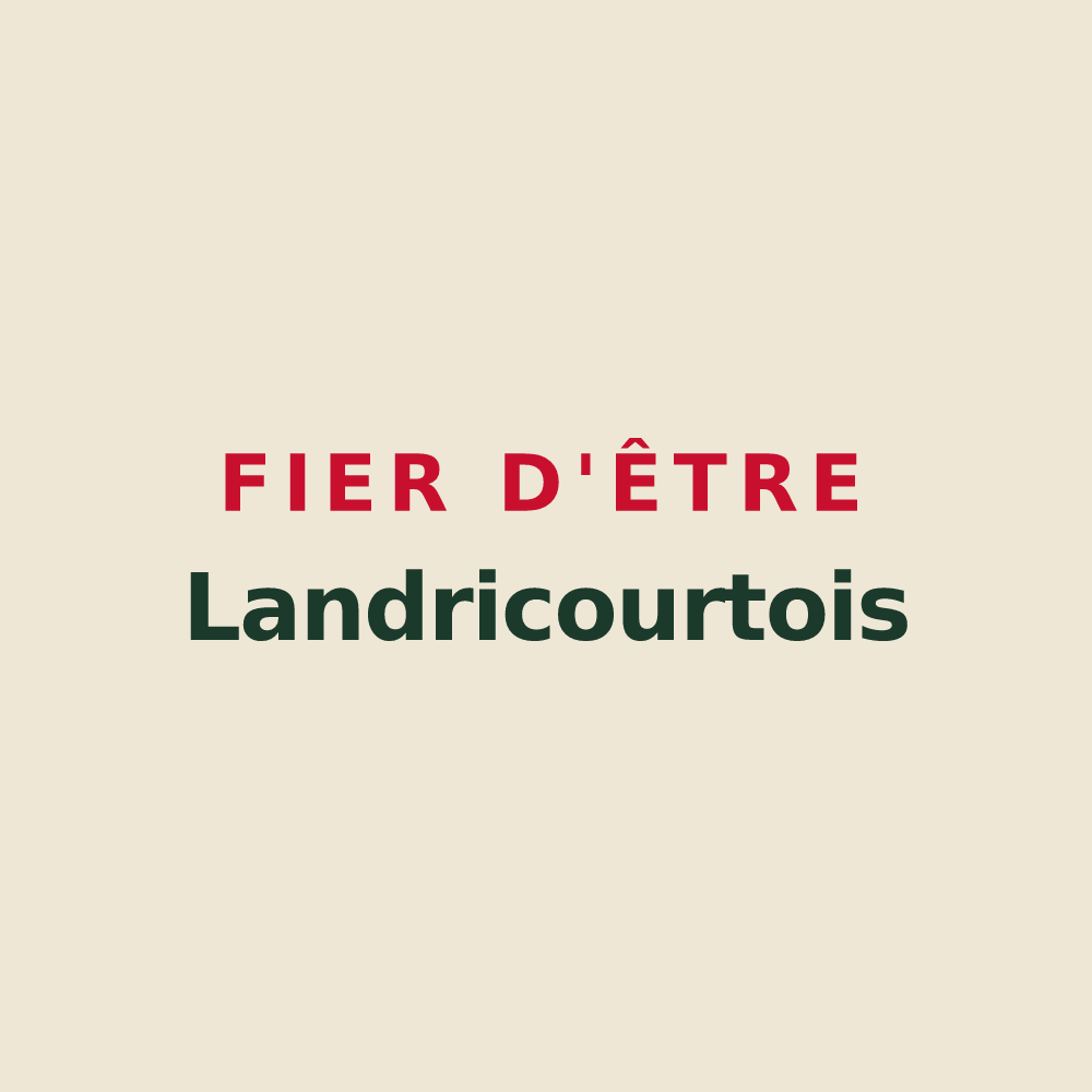 Tote bag « Fier d'être Landricourtois » — design pour Landricourt