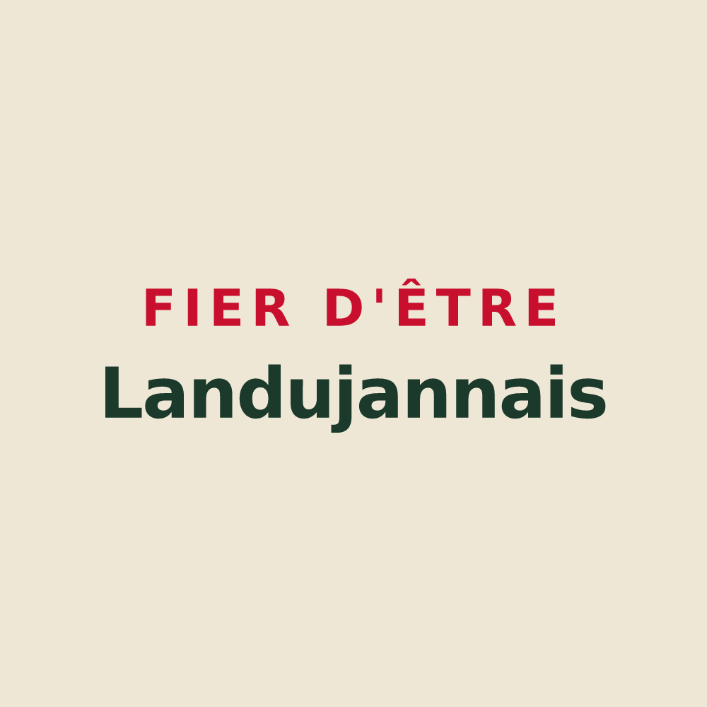 Tote bag « Fier d'être Landujannais » — design pour Landujan