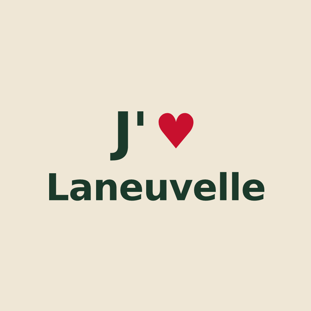 Tote bag personnalisé Laneuvelle — design J'aime Laneuvelle