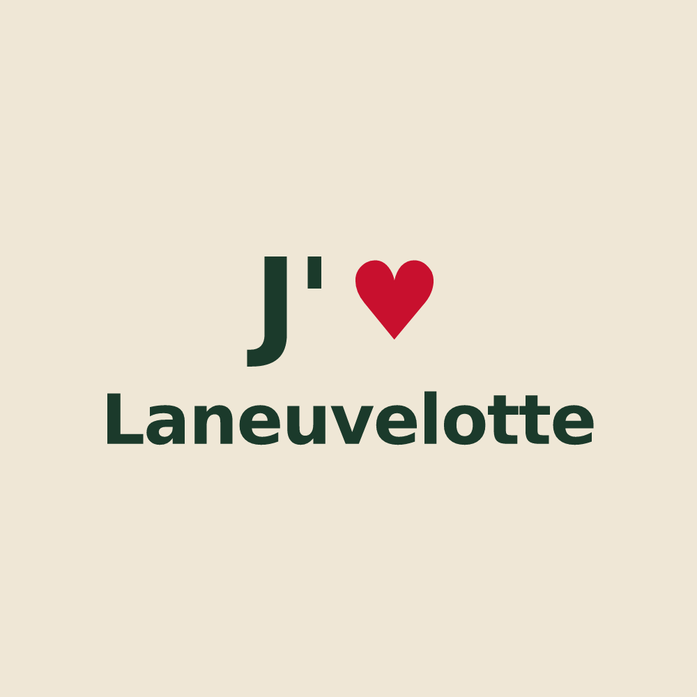 Tote bag personnalisé Laneuvelotte — design J'aime Laneuvelotte