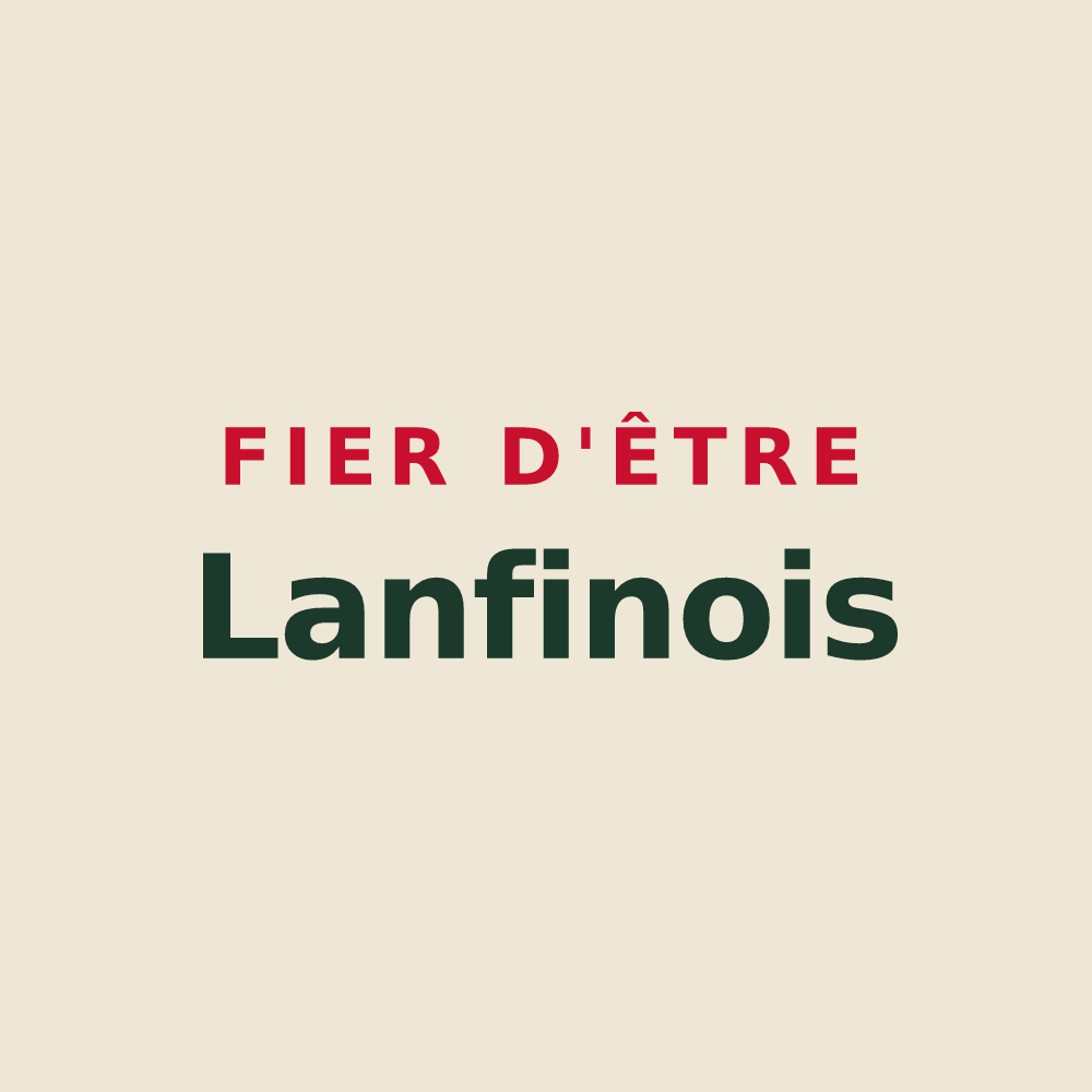 Tote bag « Fier d'être Lanfinois » — design pour Lanfains