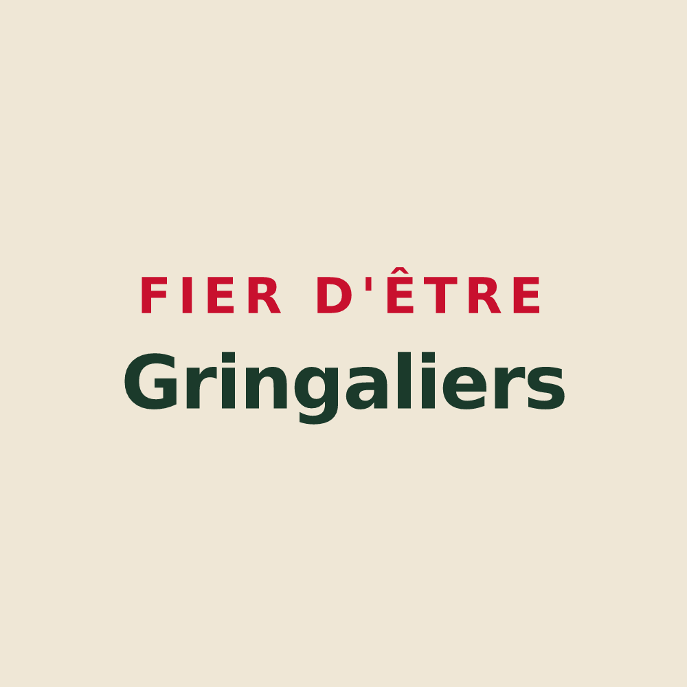 Tote bag « Fier d'être Gringaliers » — design pour Lanfroicourt