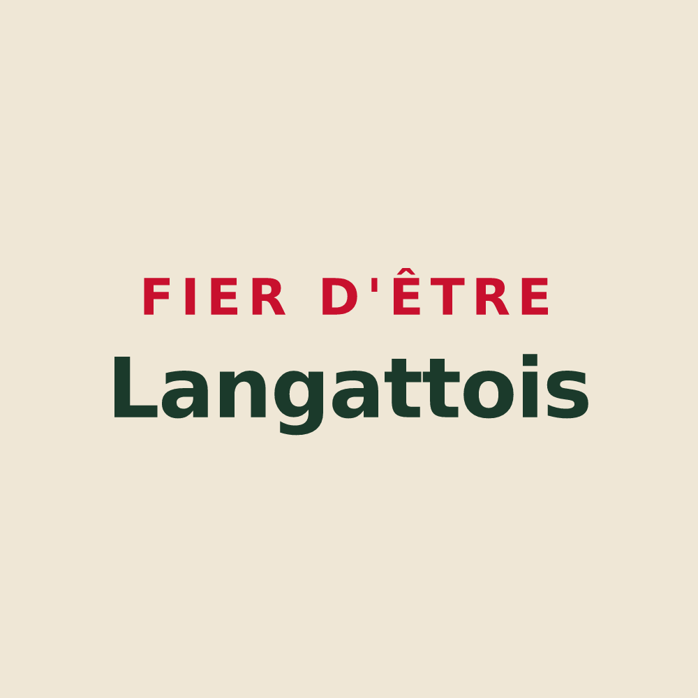 Tote bag « Fier d'être Langattois » — design pour Langatte