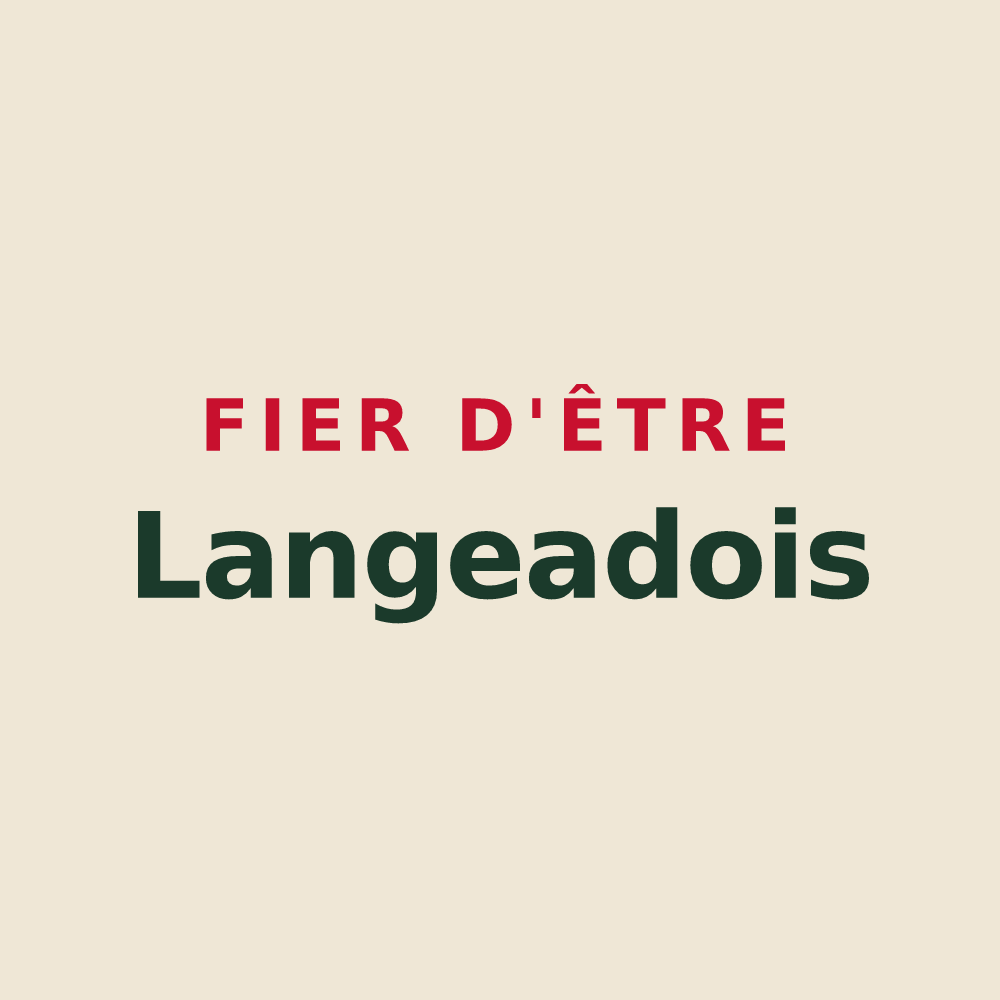 Tote bag « Fier d'être Langeadois » — design pour Langeac