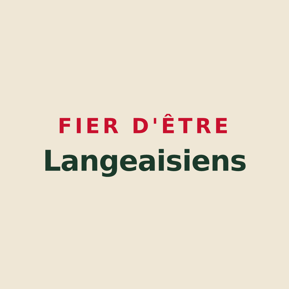 Tote bag « Fier d'être Langeaisiens » — design pour Langeais