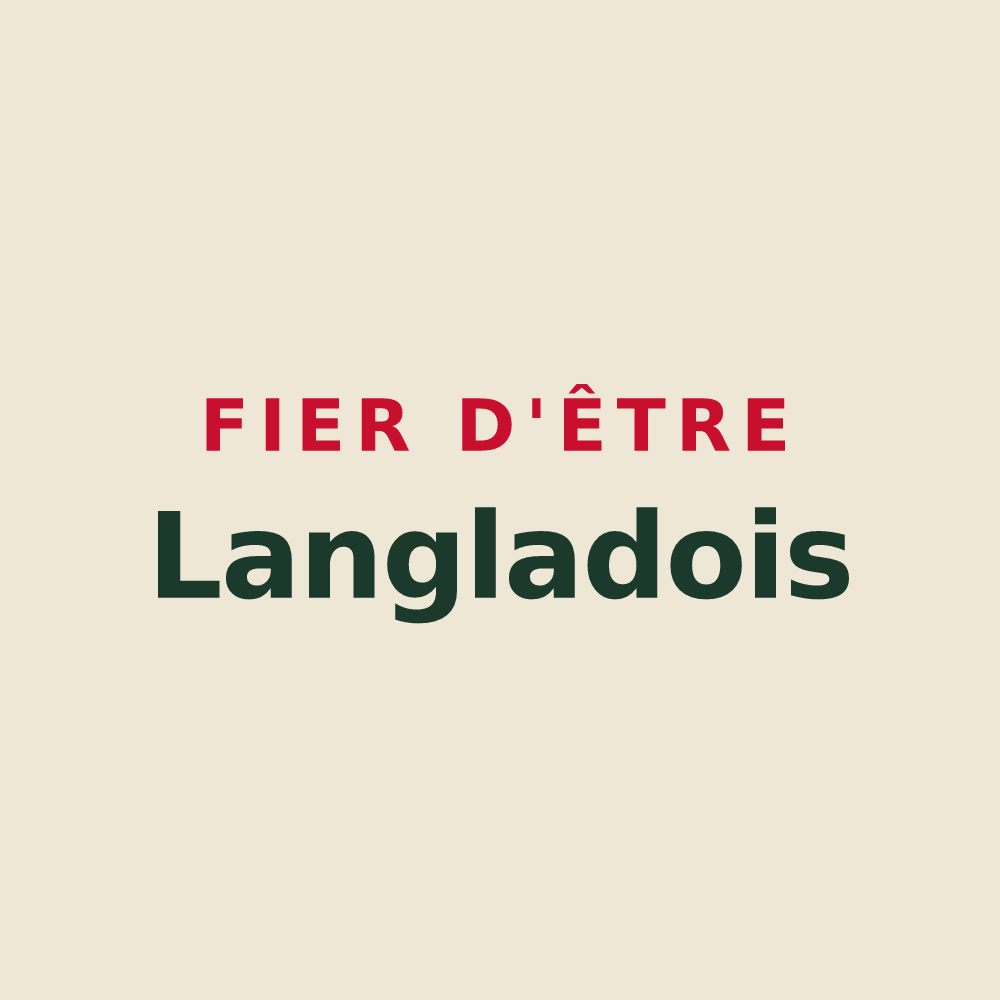 Tote bag « Fier d'être Langladois » — design pour Langlade