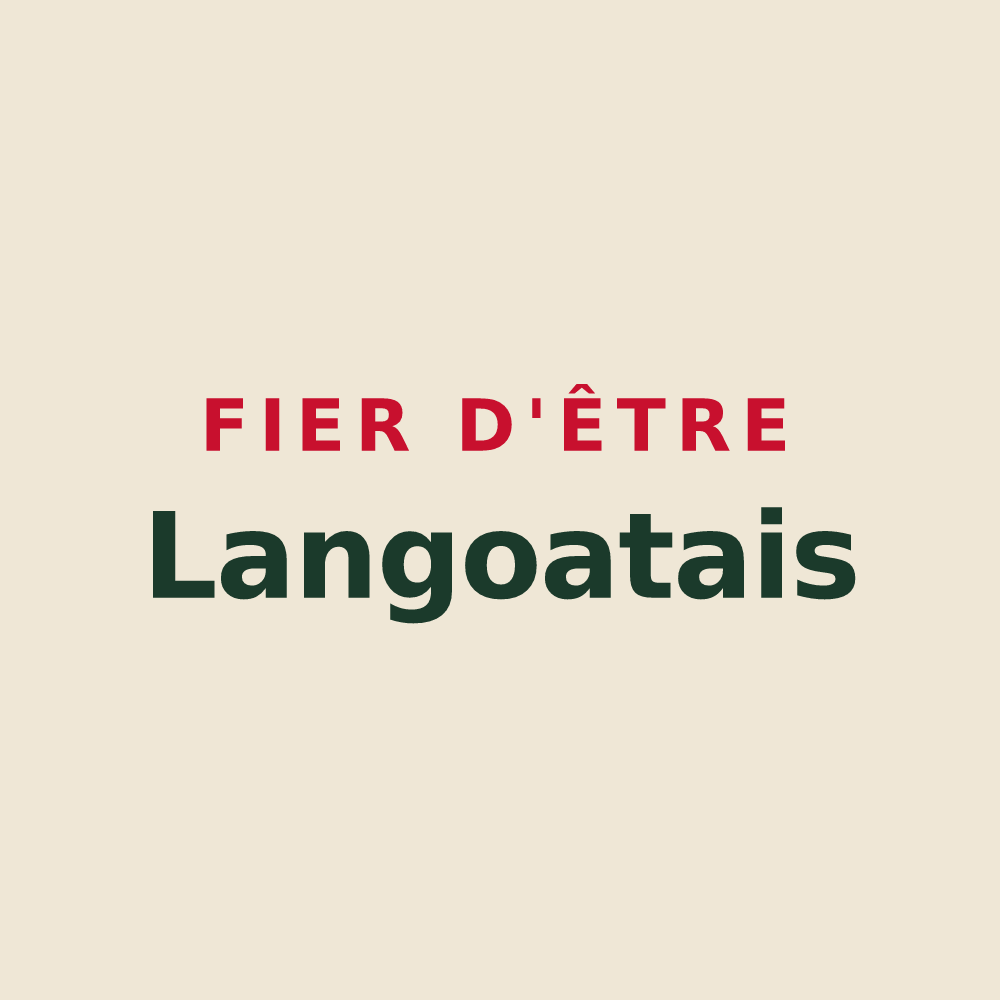 Tote bag « Fier d'être Langoatais » — design pour Langoat
