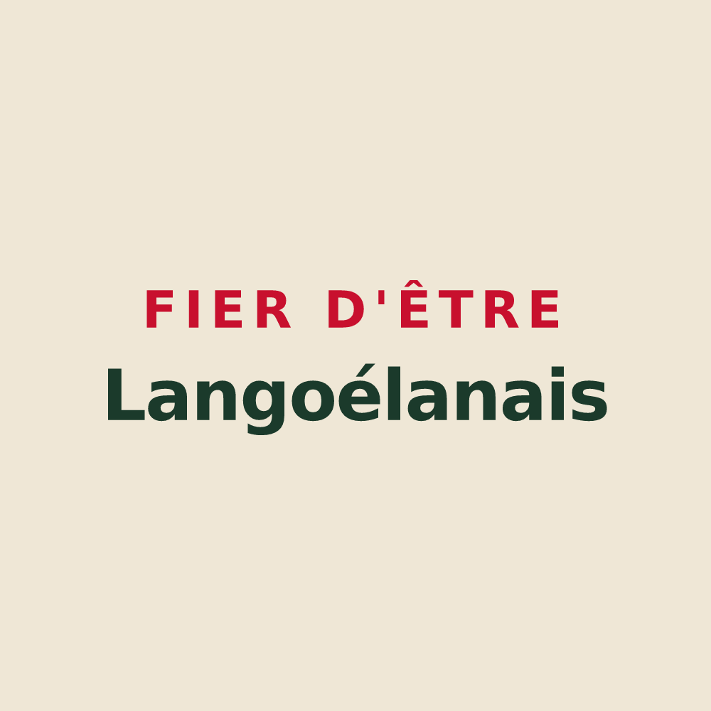 Tote bag « Fier d'être Langoélanais » — design pour Langoëlan